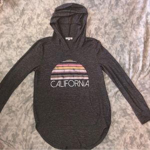 Grayson Threads “California” Soft Hooded tunic Top size large